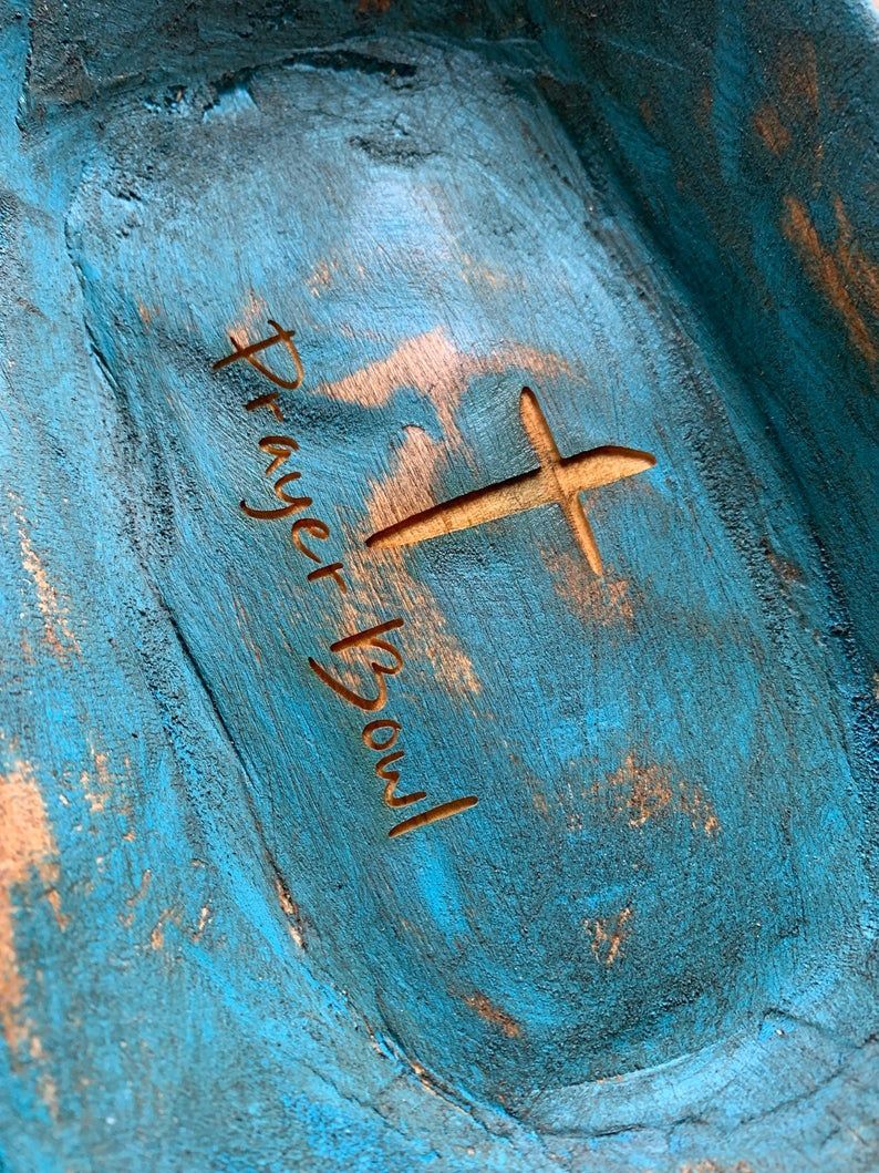 Sold Out---Prayer Bowl Dough Bowl Cross religious gifts🎁