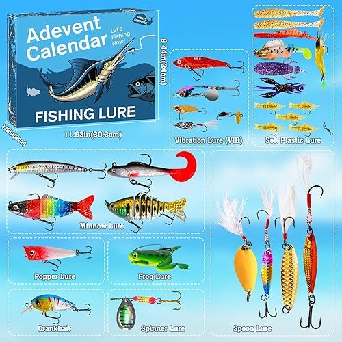 ✨Limited Stock🎣 2025 Advent Calendar - Fishing Bait Set