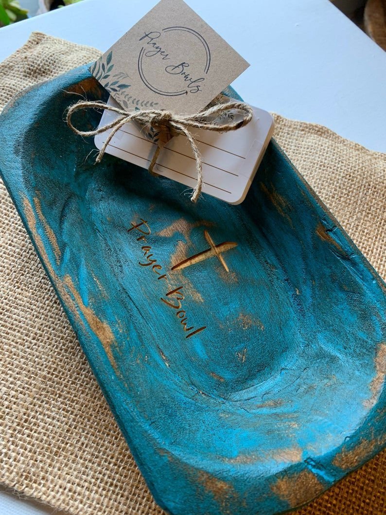 Sold Out---Prayer Bowl Dough Bowl Cross religious gifts🎁
