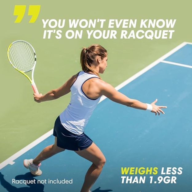 Portable tennis racket marker 