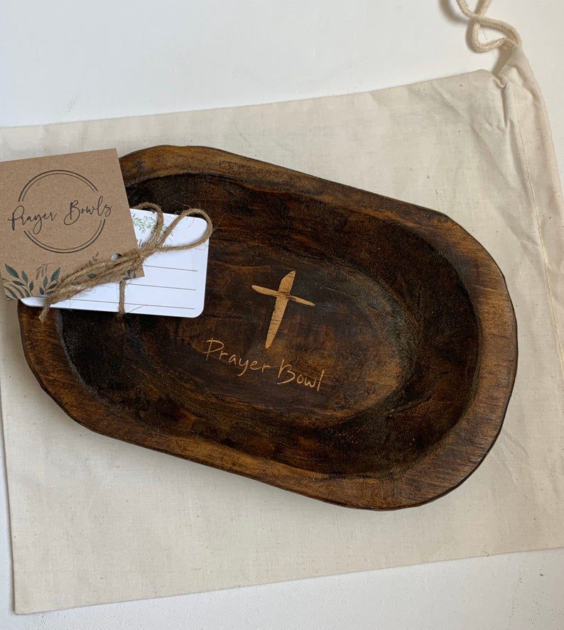 Sold Out---Prayer Bowl Dough Bowl Cross religious gifts🎁