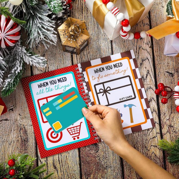 🎁🎅🏼MERRY CHRISTMAS! GIFT CARD BOOK📚Hardcover & Durability Line (♻️Free PDF Included!)