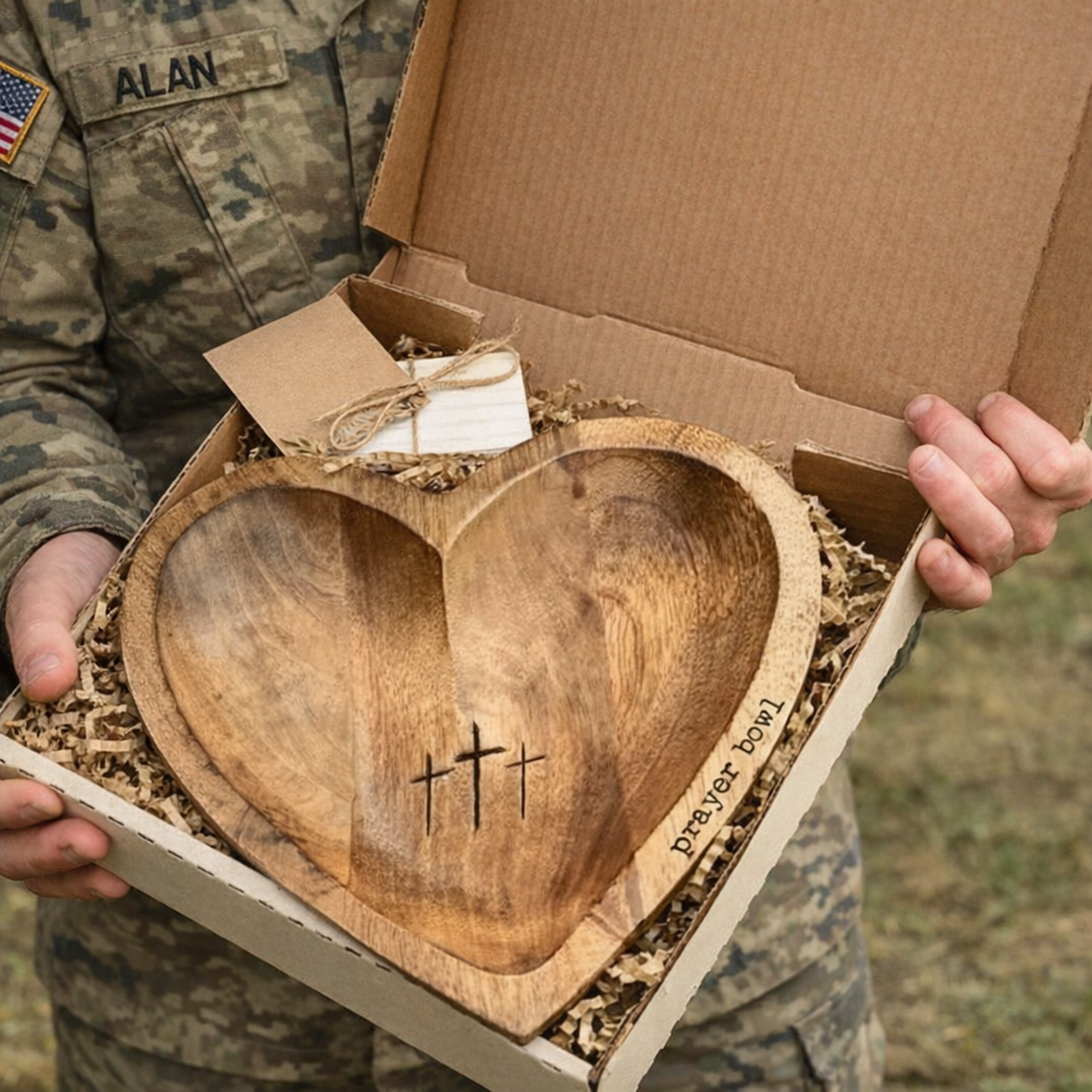 🔥Handmade Prayer Bowl,  Dough Bowl , Cross religious gifts - 100% Made in USA