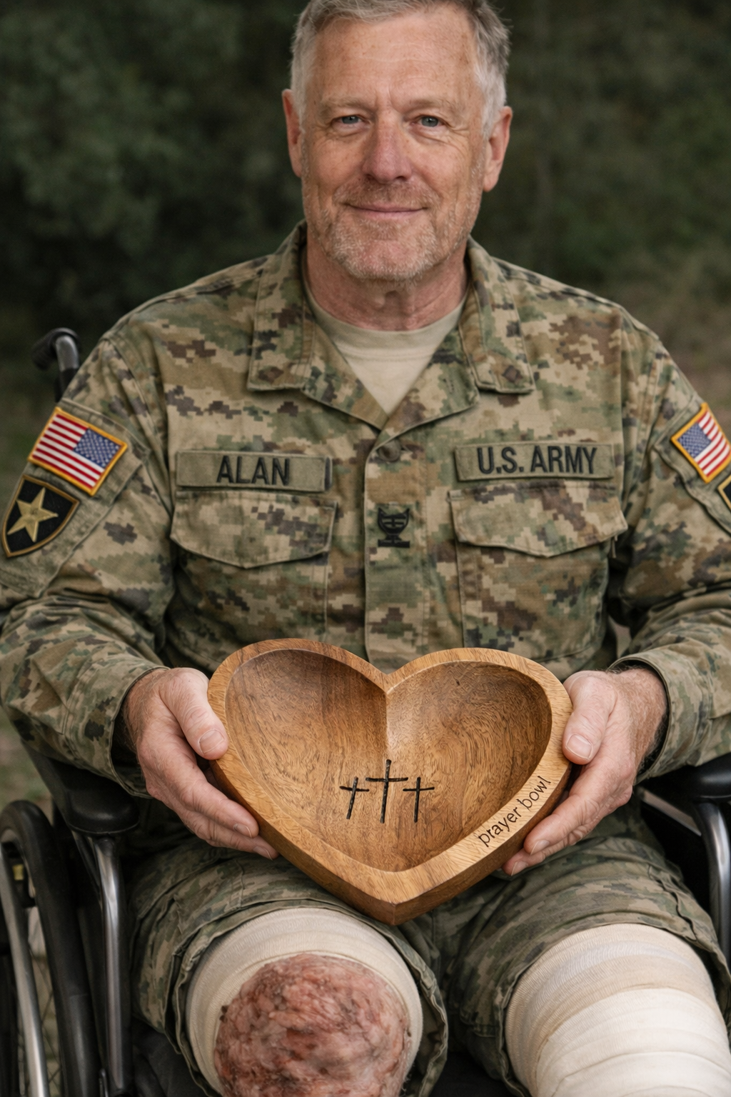 🔥Handmade Prayer Bowl,  Dough Bowl , Cross religious gifts - 100% Made in USA