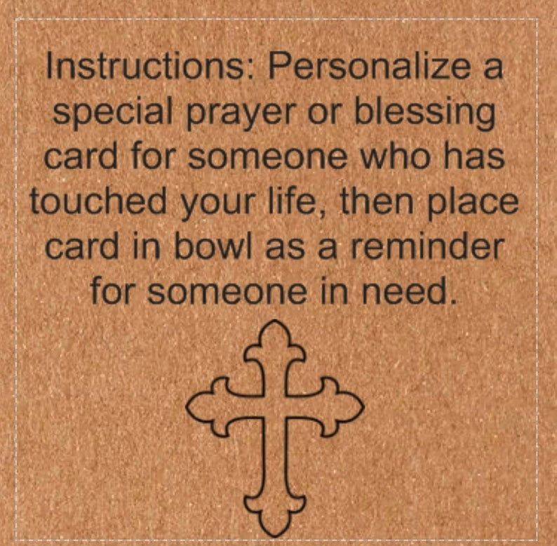 Sold Out---Prayer Bowl Dough Bowl Cross religious gifts🎁