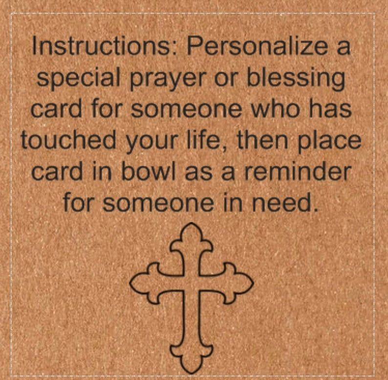 Sold Out---Prayer Bowl Dough Bowl Cross religious gifts🎁