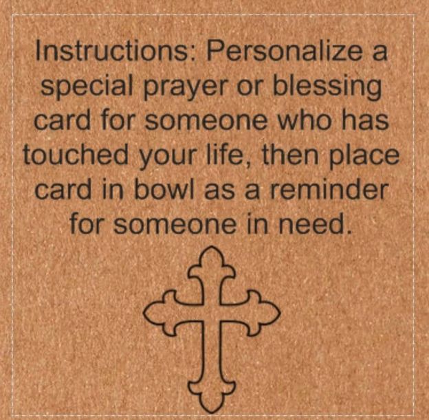 Sold Out---Prayer Bowl Dough Bowl Cross religious gifts🎁