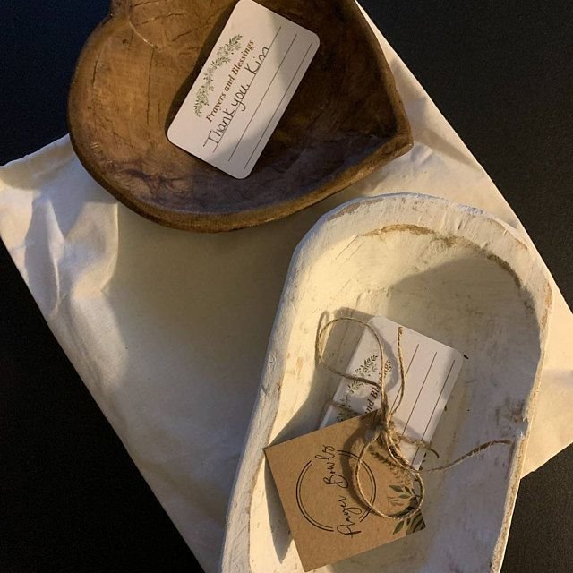 Sold Out---Prayer Bowl Dough Bowl Cross religious gifts🎁
