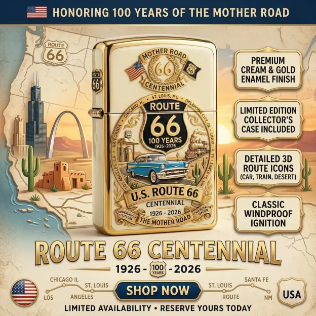 🚗Last Day Promo: 49% OFF 🎖️ U.S. Route 66 Centennial Limited Edition Lighter - ✈️Buy 2 Free Shipping Today!