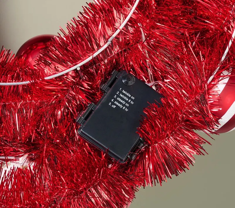 💝𝐐𝐕𝐂 𝐃𝐞𝐚𝐥𝐬 𝐨𝐧 𝐭𝐡𝐞 𝐃𝐚𝐢𝐥𝐲✨Kringle Express 22" Lit Shatterproof Ornament Wreath