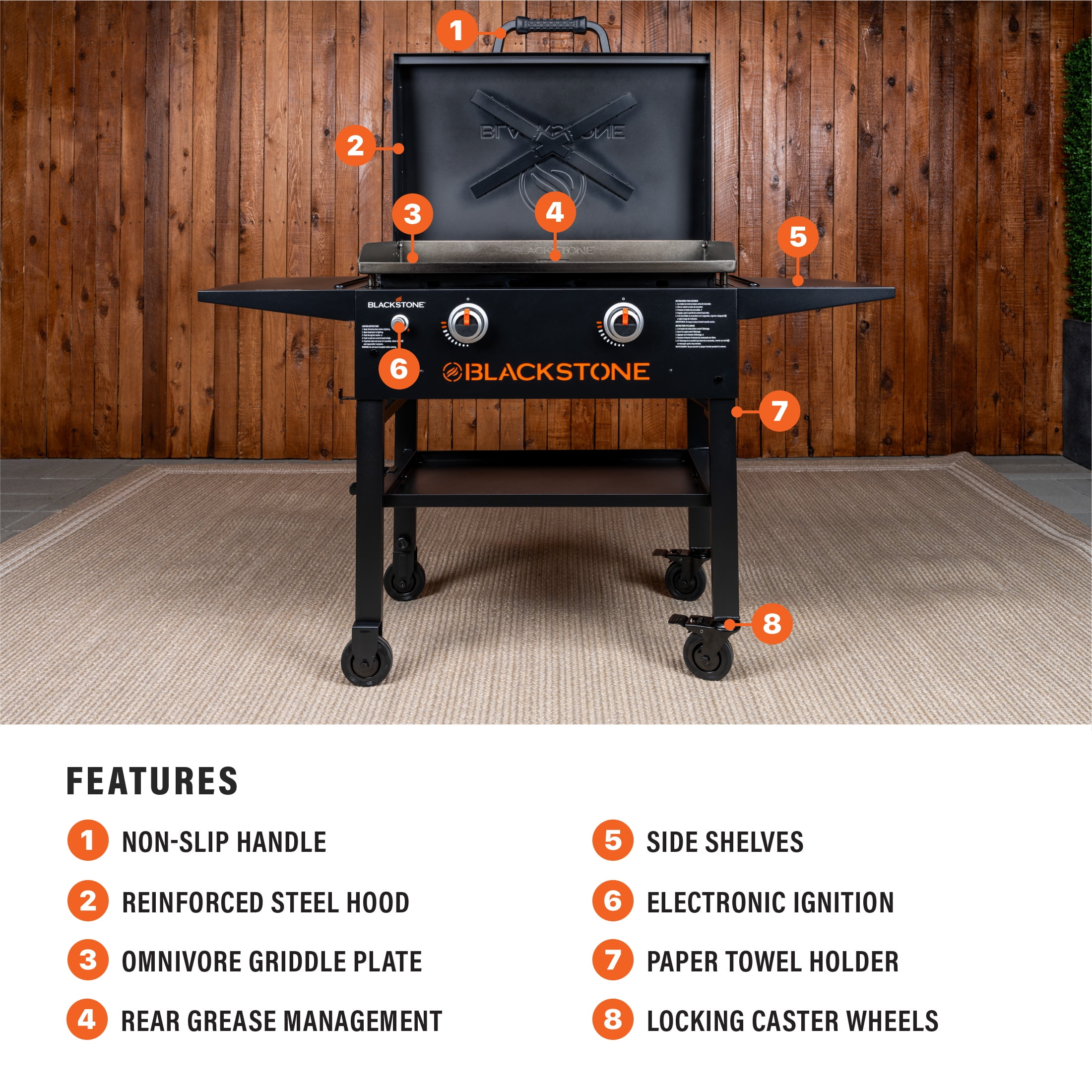 💝𝐐𝐕𝐂'𝐬 𝐁𝐥𝐚𝐜𝐤 𝐅𝐫𝐢𝐝𝐚𝐲 𝐃𝐞𝐚𝐥𝐬 ✨Blackstone 28" Omnivore Outdoor Griddle Grill w/Hood, Cover & Tools