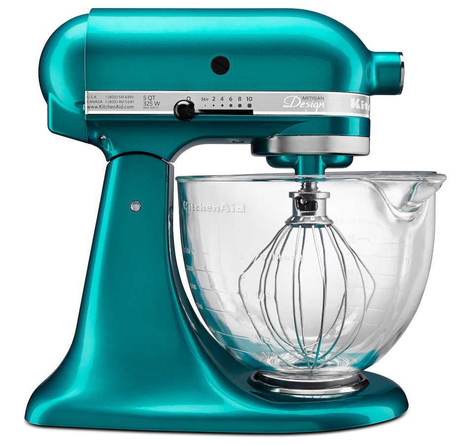 💝𝐐𝐕𝐂'𝐬 𝐁𝐥𝐚𝐜𝐤 𝐅𝐫𝐢𝐝𝐚𝐲 𝐃𝐞𝐚𝐥𝐬✨KitchenAid Artisan Design Series 5-Quart Tilt-Head Stand Mixer with Glass Bowl