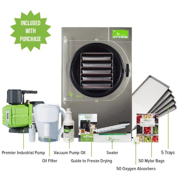 🔥This Week's Special Clearance Sale🔥Harvest Right [5-Tray] Medium Pro Stainless Steel Freeze Dryer with Mylar Kit