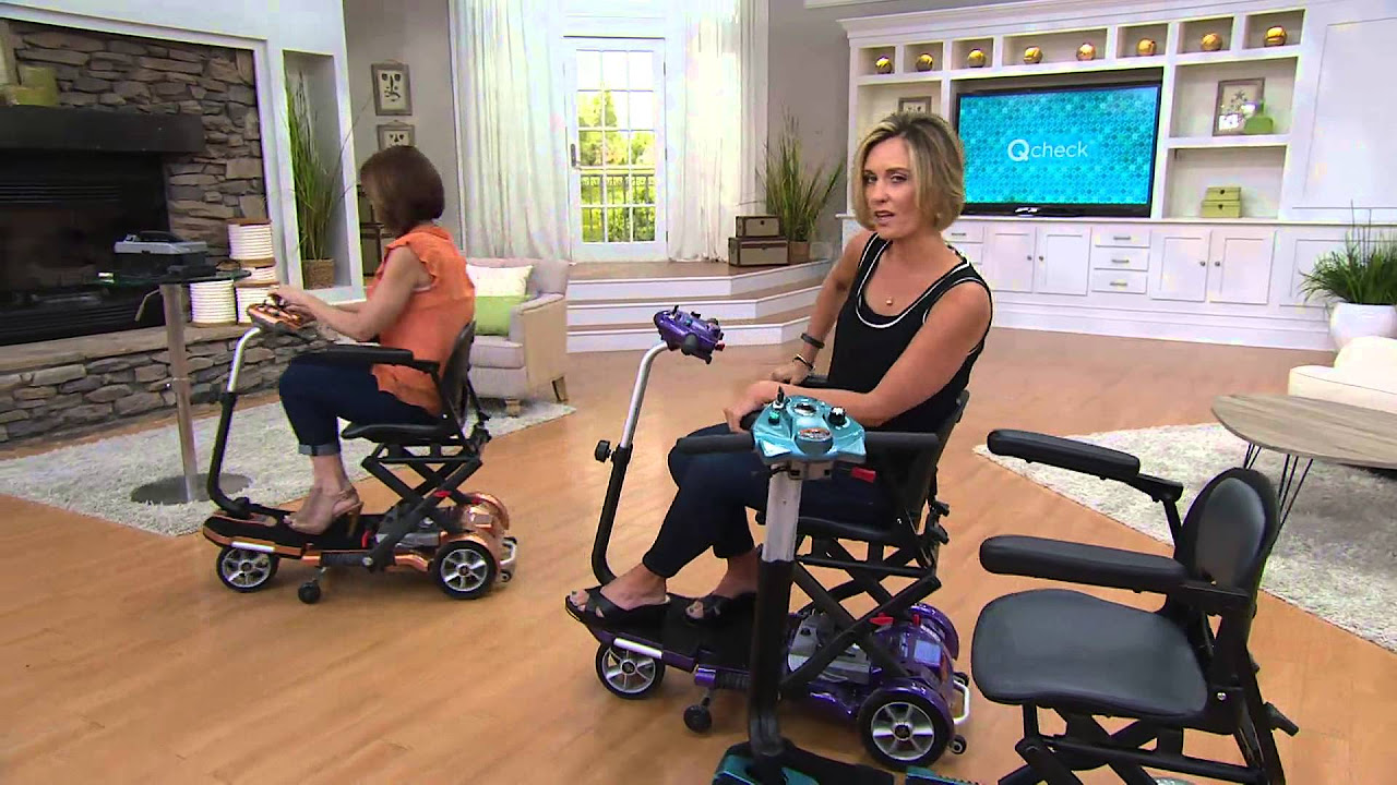 EV Rider Folding Mobility Scooter with Arm Rests with Kerstin Lindquist -  YouTube