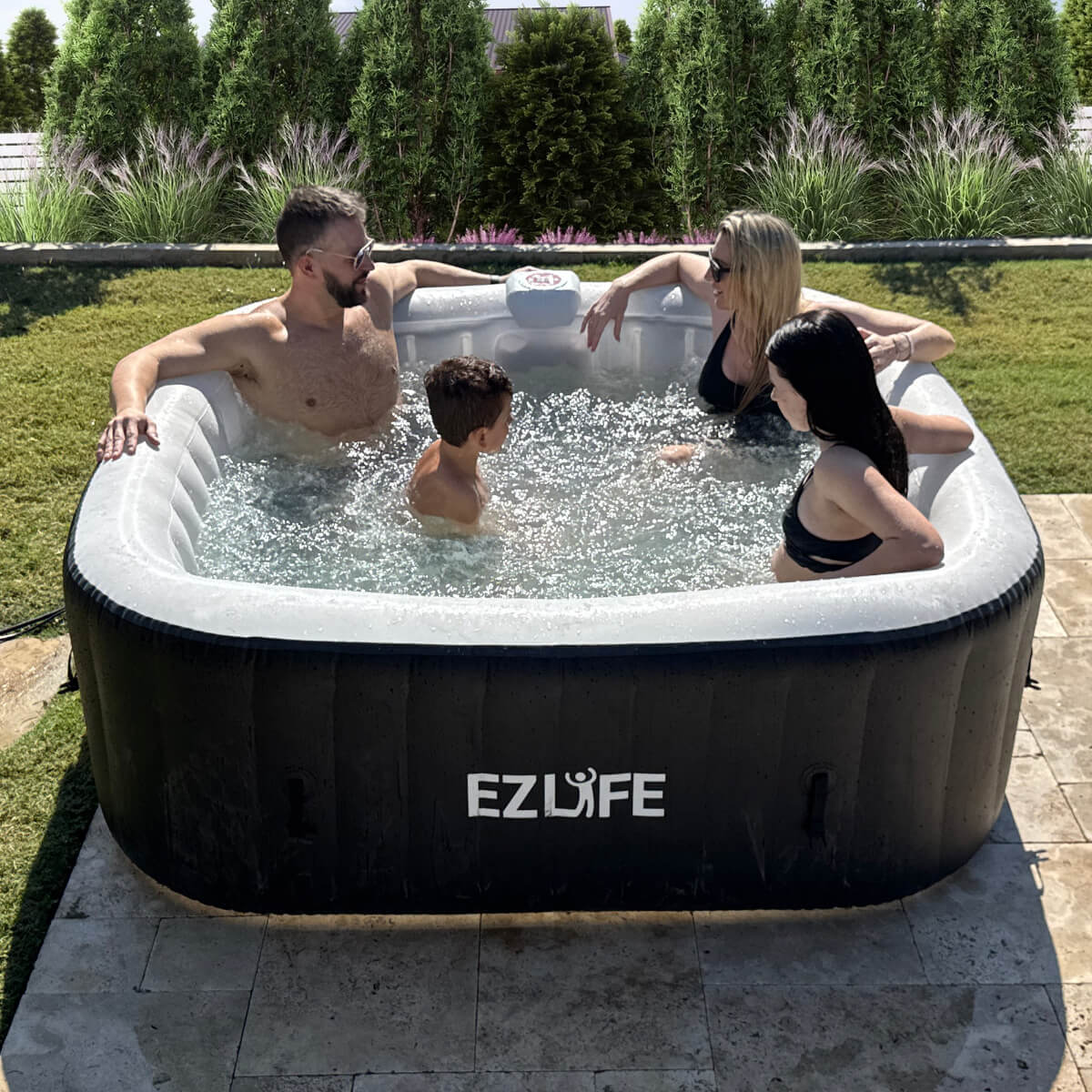 💝𝐐𝐕𝐂'𝐬 𝐁𝐥𝐚𝐜𝐤 𝐅𝐫𝐢𝐝𝐚𝐲 𝐃𝐞𝐚𝐥𝐬✨6 Person Inflatable Square Hot Tub Spa
