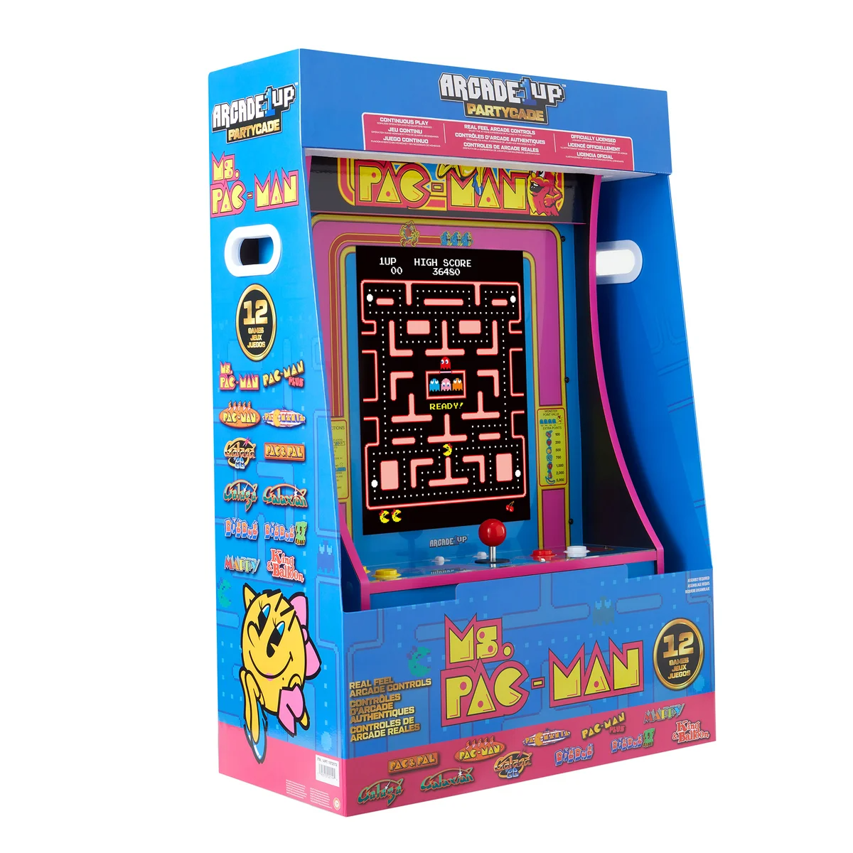 🔥This Week's Special Clearance Sale 🔥Arcade1Up Ms. PAC-MAN Partycade 12 Games in 1