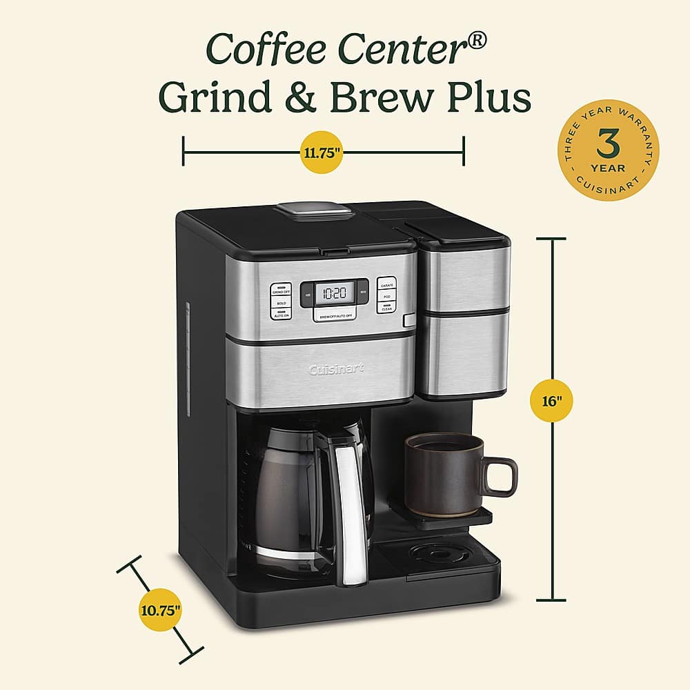 💝𝐐𝐕𝐂'𝐬 𝐁𝐥𝐚𝐜𝐤 𝐅𝐫𝐢𝐝𝐚𝐲 𝐃𝐞𝐚𝐥𝐬 ✨ Cuisinart Grind and Brew Plus 12-cup and Single Serve Coffee Maker