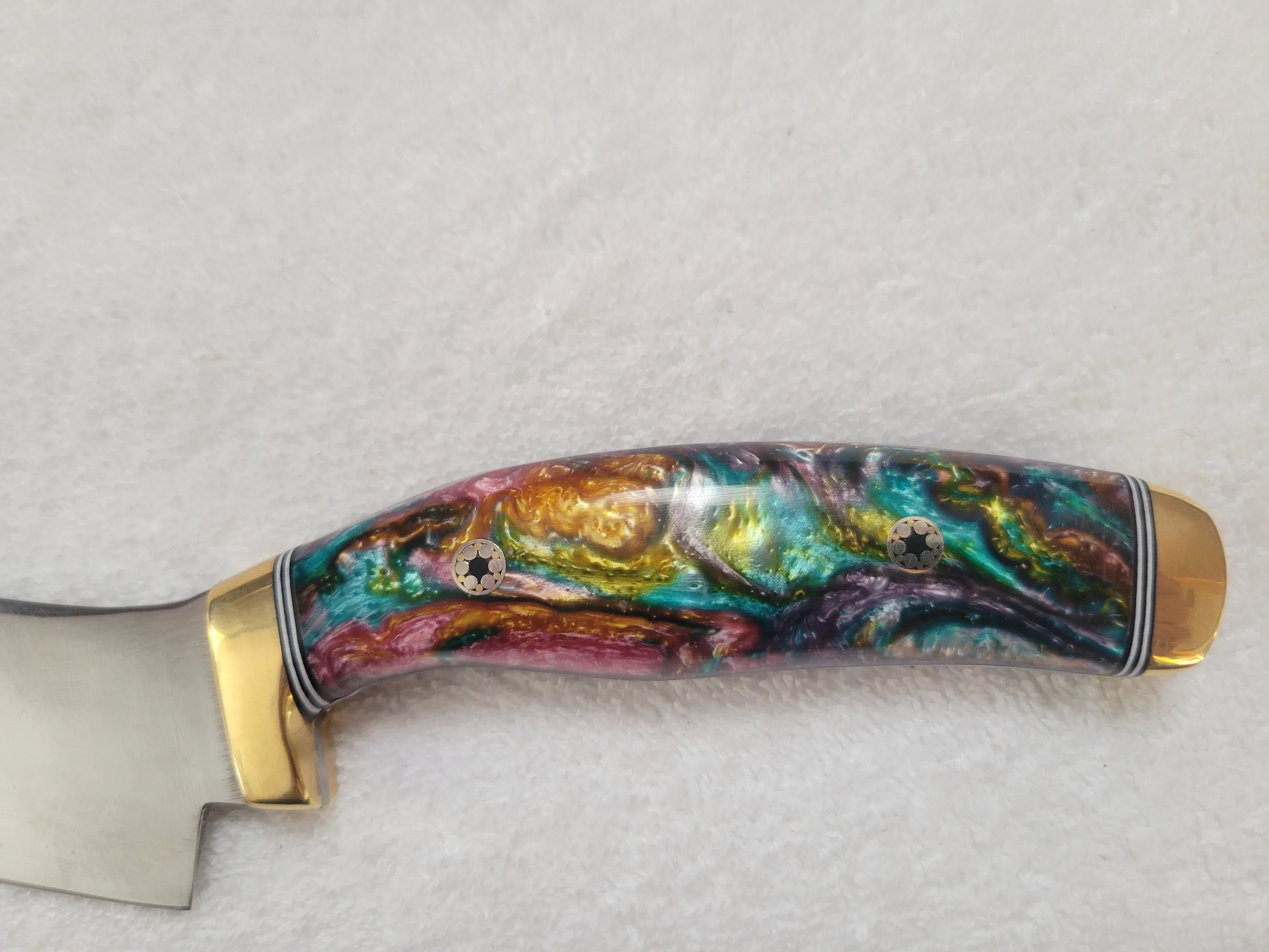 Made in Montana Handmade Hunting with Natural Wood D2 Steel Brass Guard