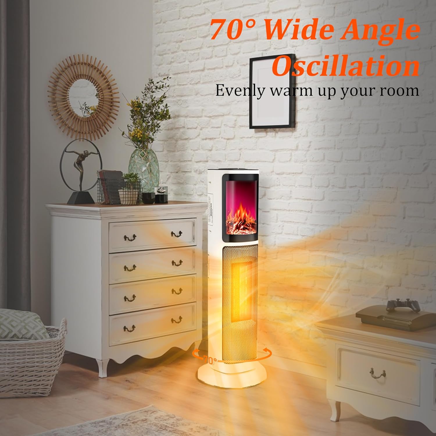 💥Factory Outlet💥1500W Portable PTC Ceramic Tower Heater