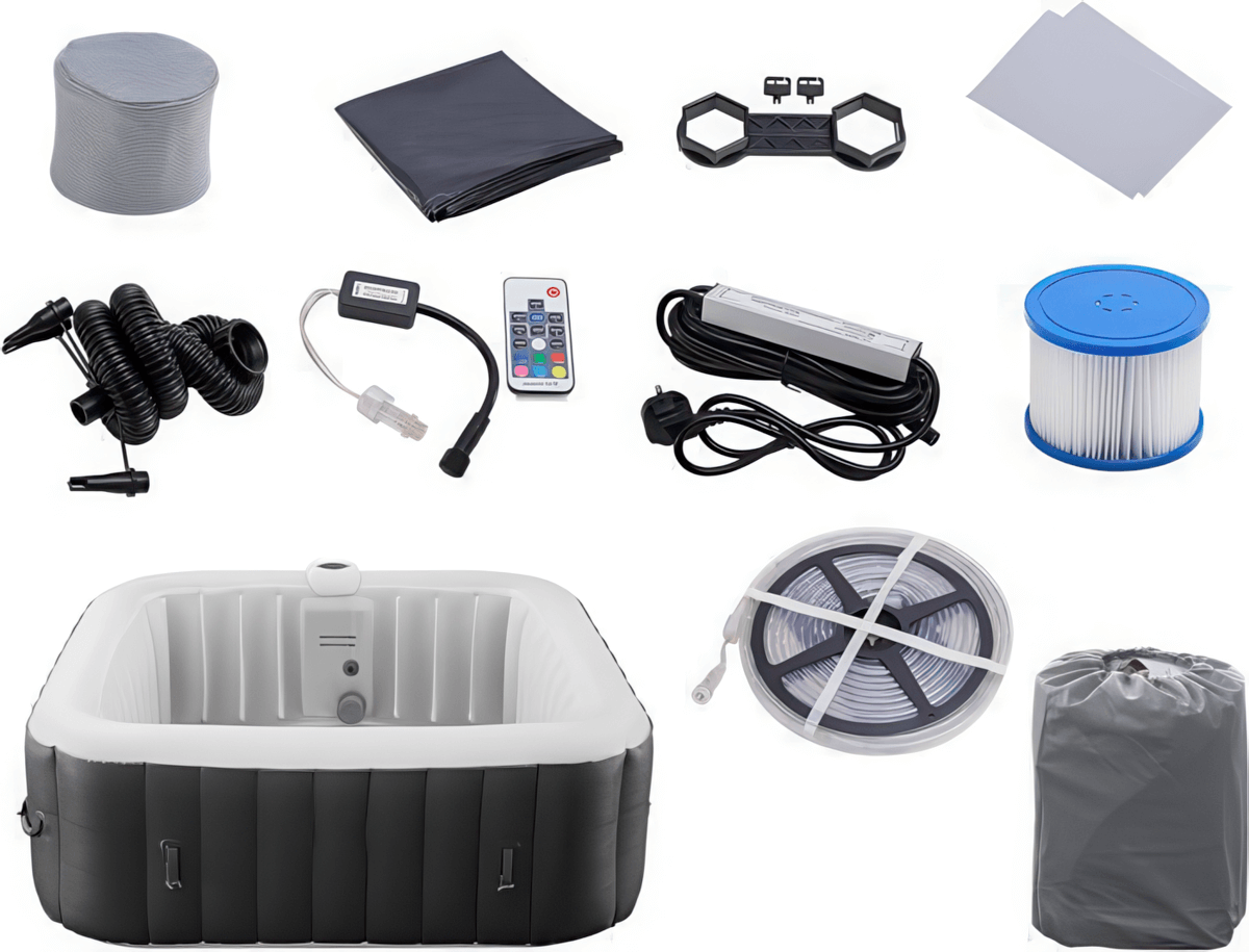 💝𝐐𝐕𝐂'𝐬 𝐁𝐥𝐚𝐜𝐤 𝐅𝐫𝐢𝐝𝐚𝐲 𝐃𝐞𝐚𝐥𝐬✨6 Person Inflatable Square Hot Tub Spa