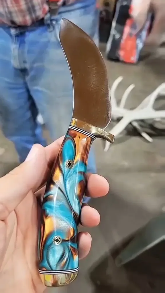 Made in Montana Handmade Hunting with Natural Wood D2 Steel Brass Guard