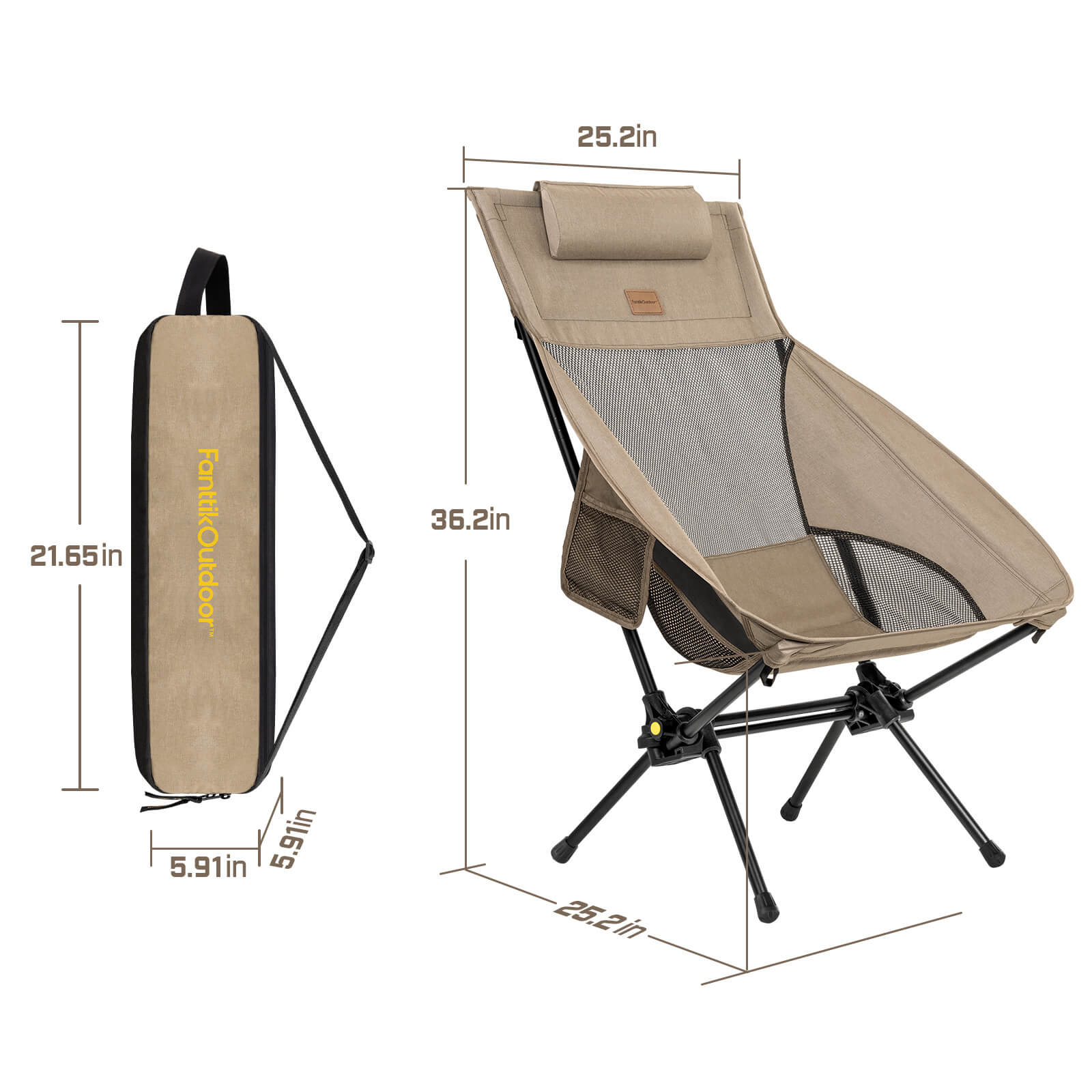 🔥This Week's Special Sale Buy 2 Get 2 Free🔥Fanttik Camping Rocker Chair