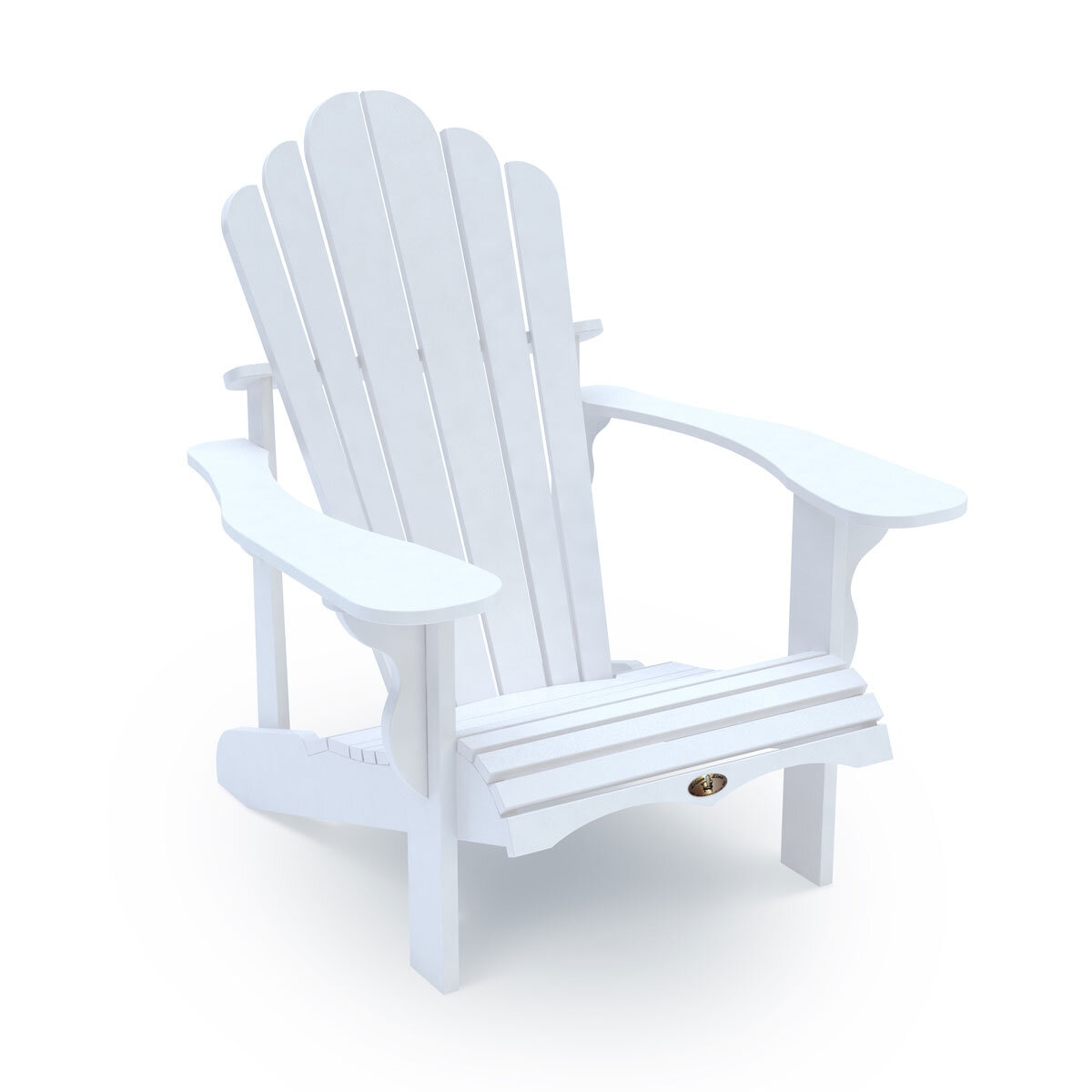 🔥This Week's Special Clearance Sale Buy 2 Get 2 Free🔥Leisure Line Adirondack Faux Wood Garden Chair in White