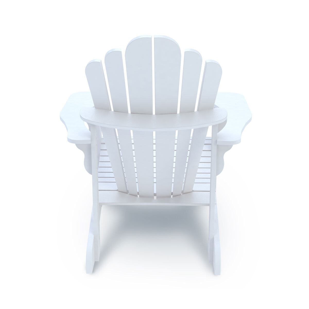 🔥This Week's Special Clearance Sale Buy 2 Get 2 Free🔥Leisure Line Adirondack Faux Wood Garden Chair in White