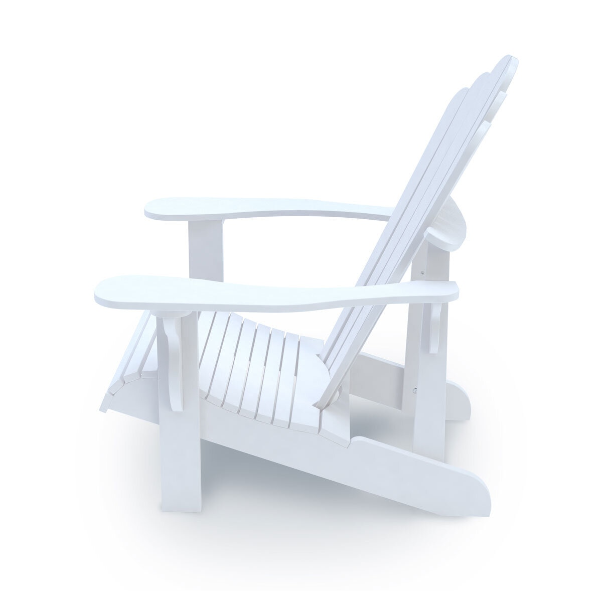 🔥This Week's Special Clearance Sale Buy 2 Get 2 Free🔥Leisure Line Adirondack Faux Wood Garden Chair in White