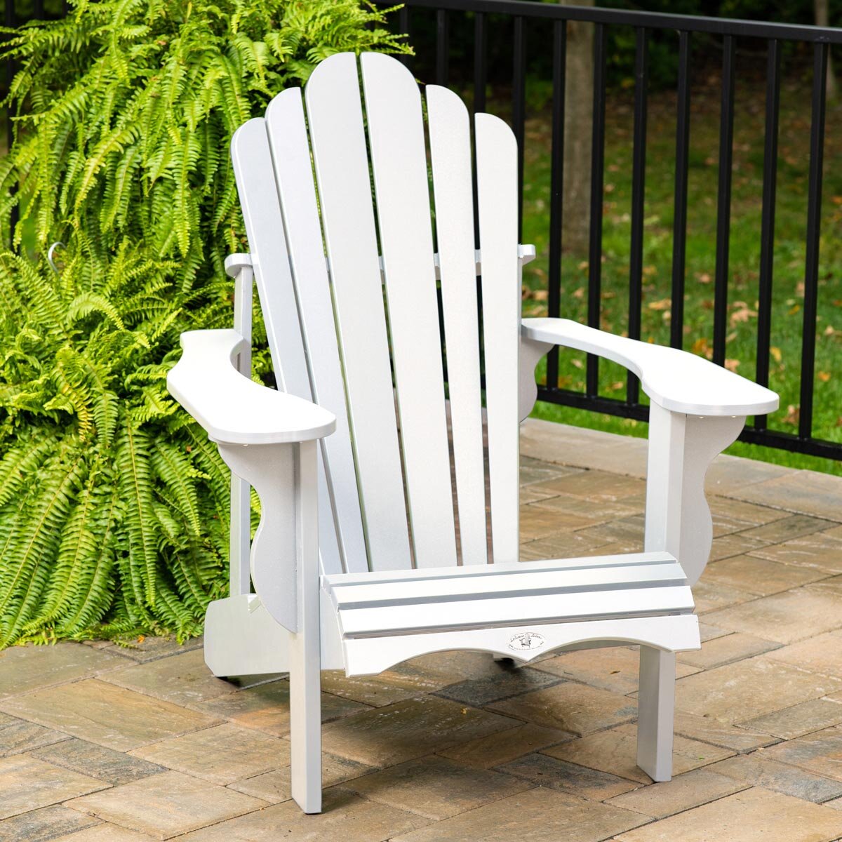 🔥This Week's Special Clearance Sale Buy 2 Get 2 Free🔥Leisure Line Adirondack Faux Wood Garden Chair in White