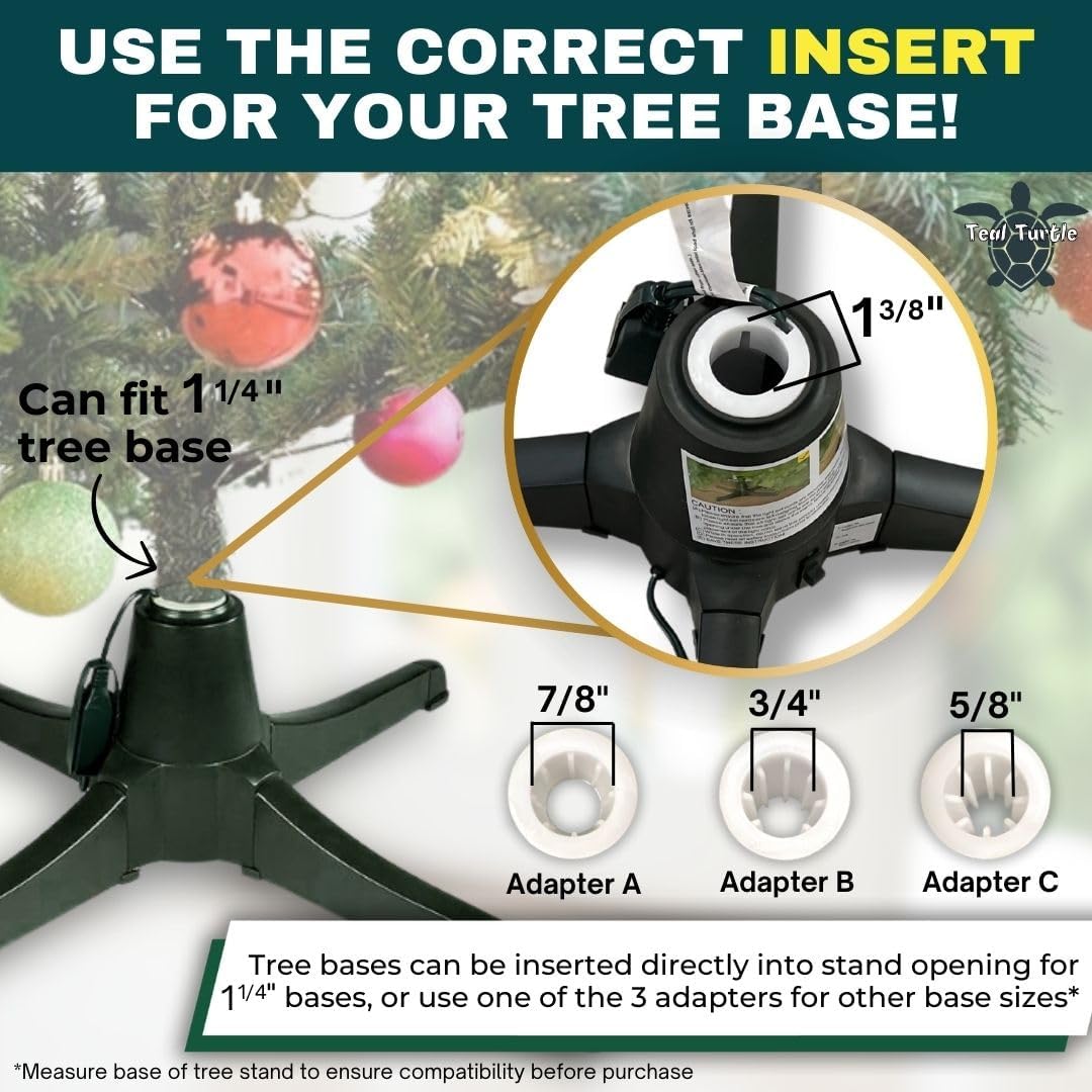 💝Last Day of Clearance!!💝BUY MORE SAVE MORE✨Puleo Rotating Tree Stand for 7 to 7.5 foot Christmas tree