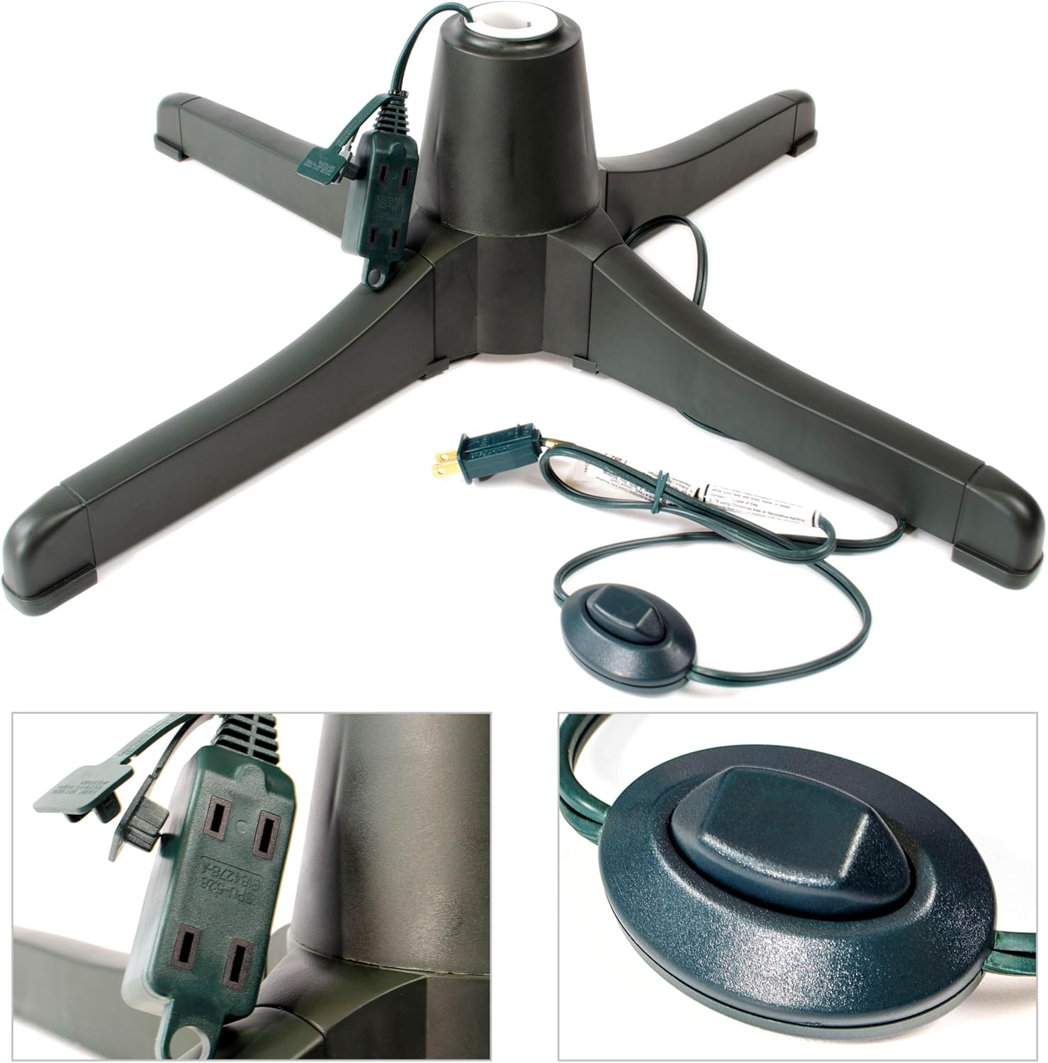 💝Last Day of Clearance!!💝BUY MORE SAVE MORE✨Puleo Rotating Tree Stand for 7 to 7.5 foot Christmas tree