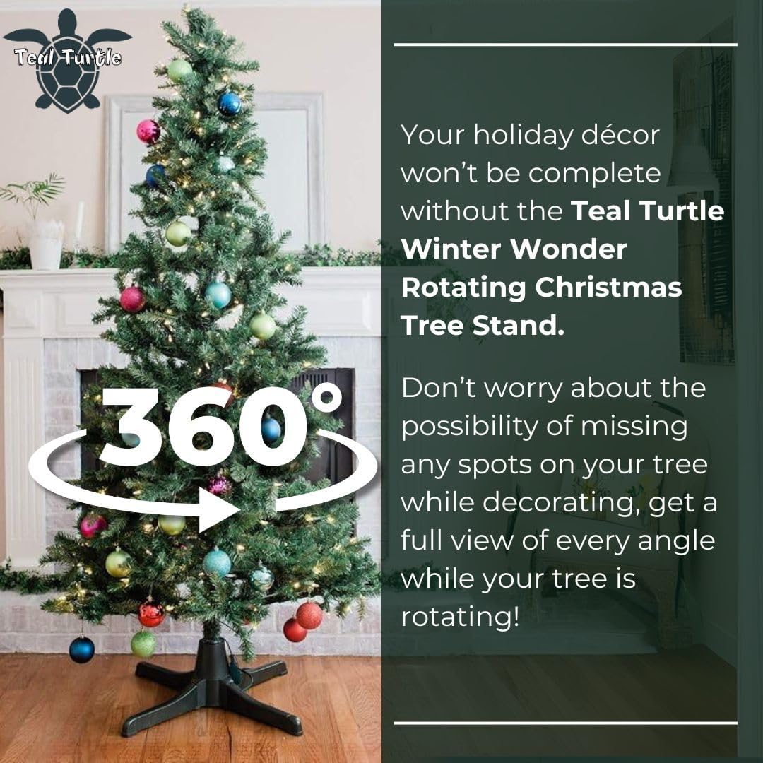 💝Last Day of Clearance!!💝BUY MORE SAVE MORE✨Puleo Rotating Tree Stand for 7 to 7.5 foot Christmas tree
