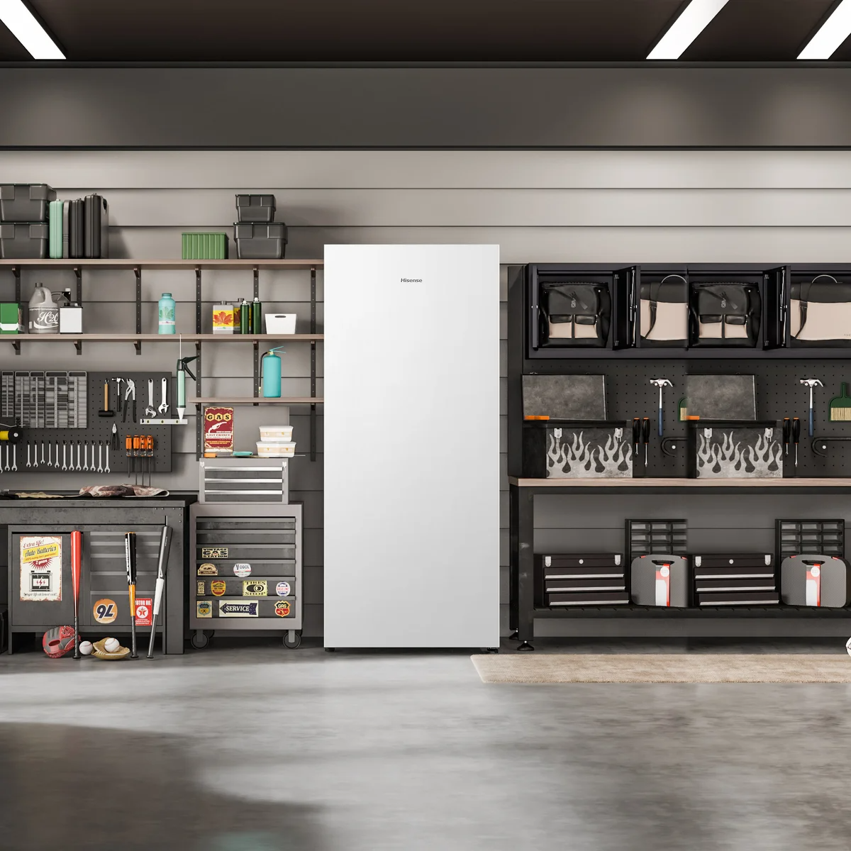 🔥This Week's Special Clearance Sale🔥Hisense 21.2 cu. ft. Garage Ready Frost Free Convertible Upright Freezer in White