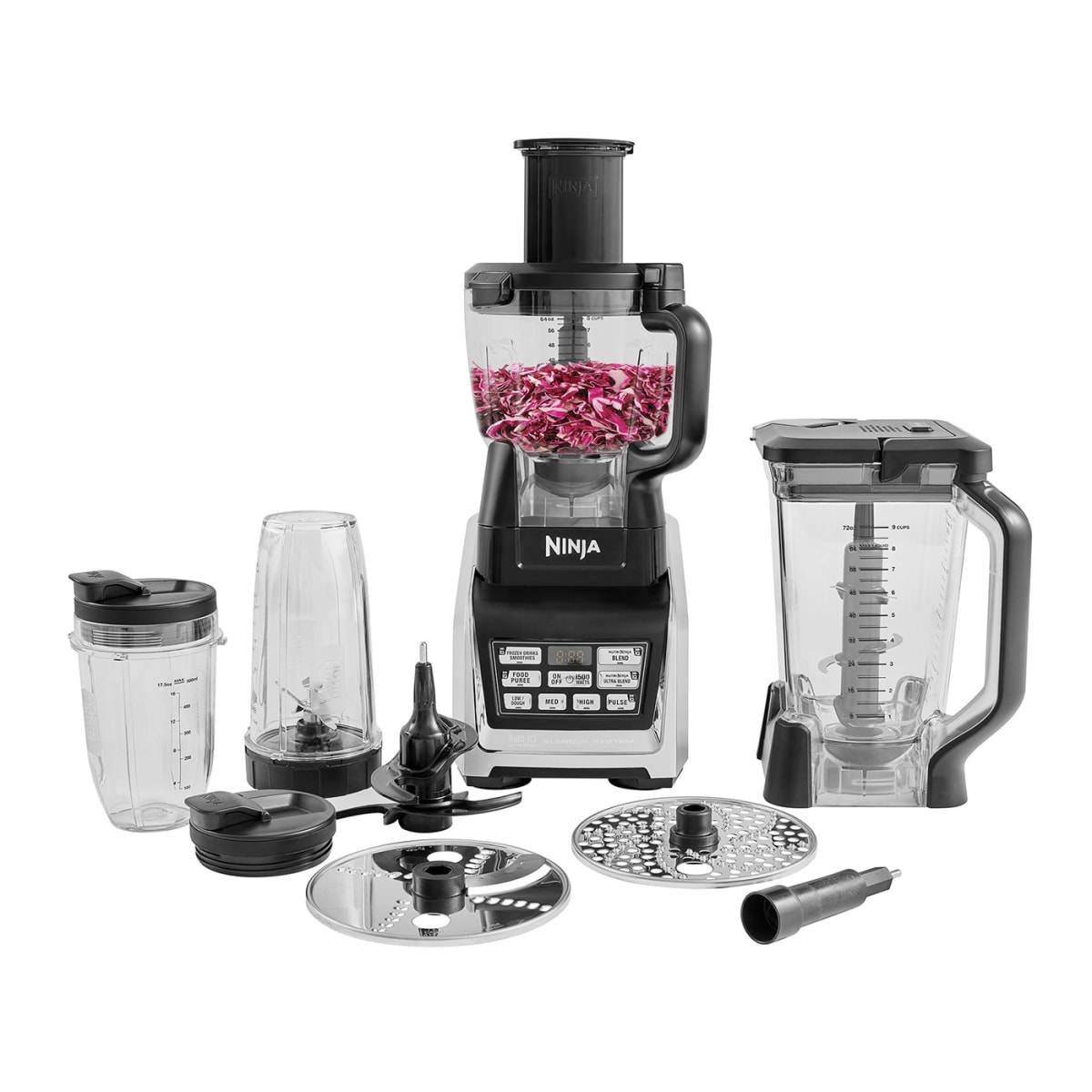 🎄Christmas Sale🎁Ninja Complete Food Processor with Auto-iQ and Nutri Ninja 1500W