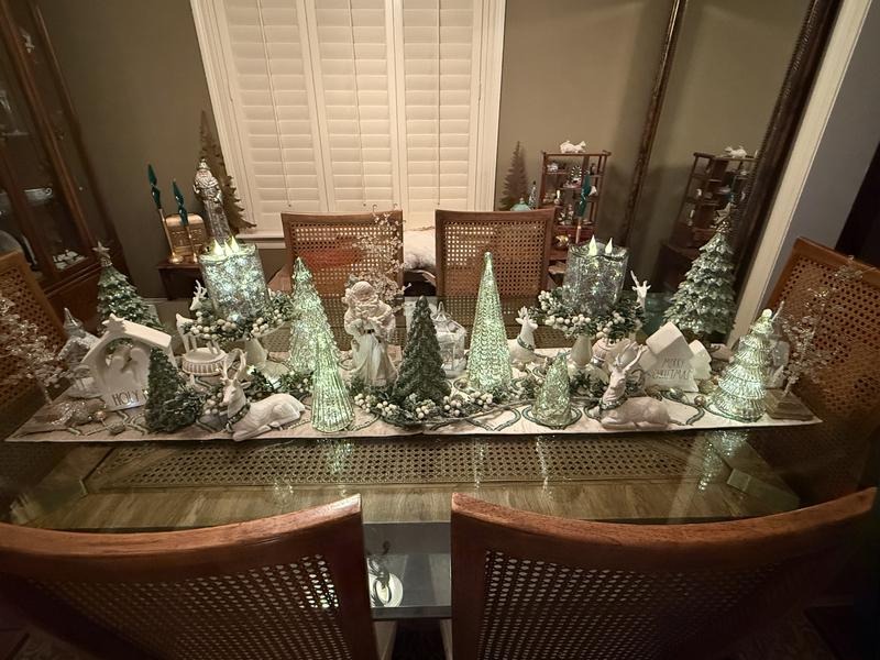 💝Last Day of Clearance!!💝BUY MORE SAVE MORE✨BFF Collection Set of 5 Illuminated Mercury Glass Trees