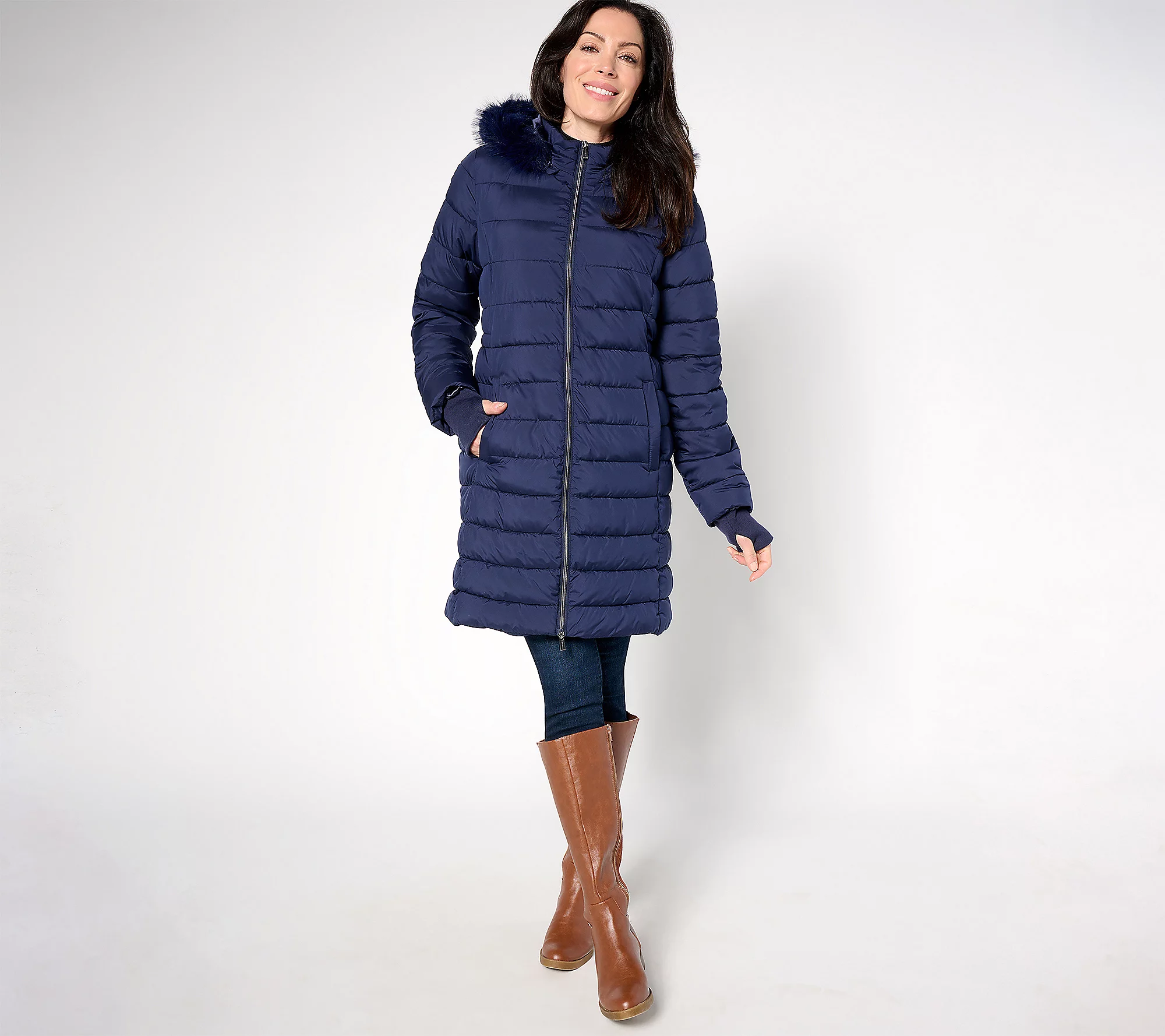 💝𝐐𝐕𝐂 𝐁𝐥𝐚𝐜𝐤 𝐅𝐫𝐢𝐝𝐚𝐲 𝐏𝐫𝐢𝐜𝐞𝐬✨Susan Graver Petite Water Resistant Quilted Coat with Hood