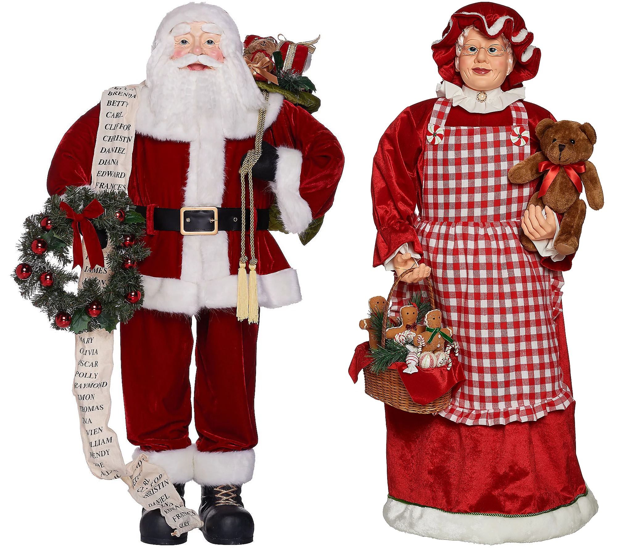 💝𝐐𝐕𝐂 𝐃𝐞𝐚𝐥𝐬 𝐨𝐧 𝐭𝐡𝐞 𝐃𝐚𝐢𝐥𝐲 ✨4' Oversized Santa or Mrs. Claus Figure