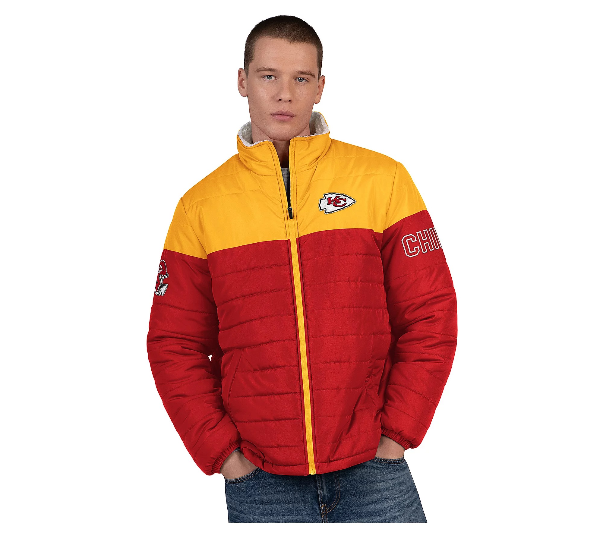 💝𝐐𝐕𝐂'𝐬 𝐁𝐥𝐚𝐜𝐤 𝐅𝐫𝐢𝐝𝐚𝐲 𝐃𝐞𝐚𝐥𝐬 - 𝐁𝐮𝐲 𝟏 𝐆𝐞𝐭 𝟏 𝐅𝐫𝐞𝐞✨NFL Officially Licensed Men's Polyfilled Sherpa Lined Jacket