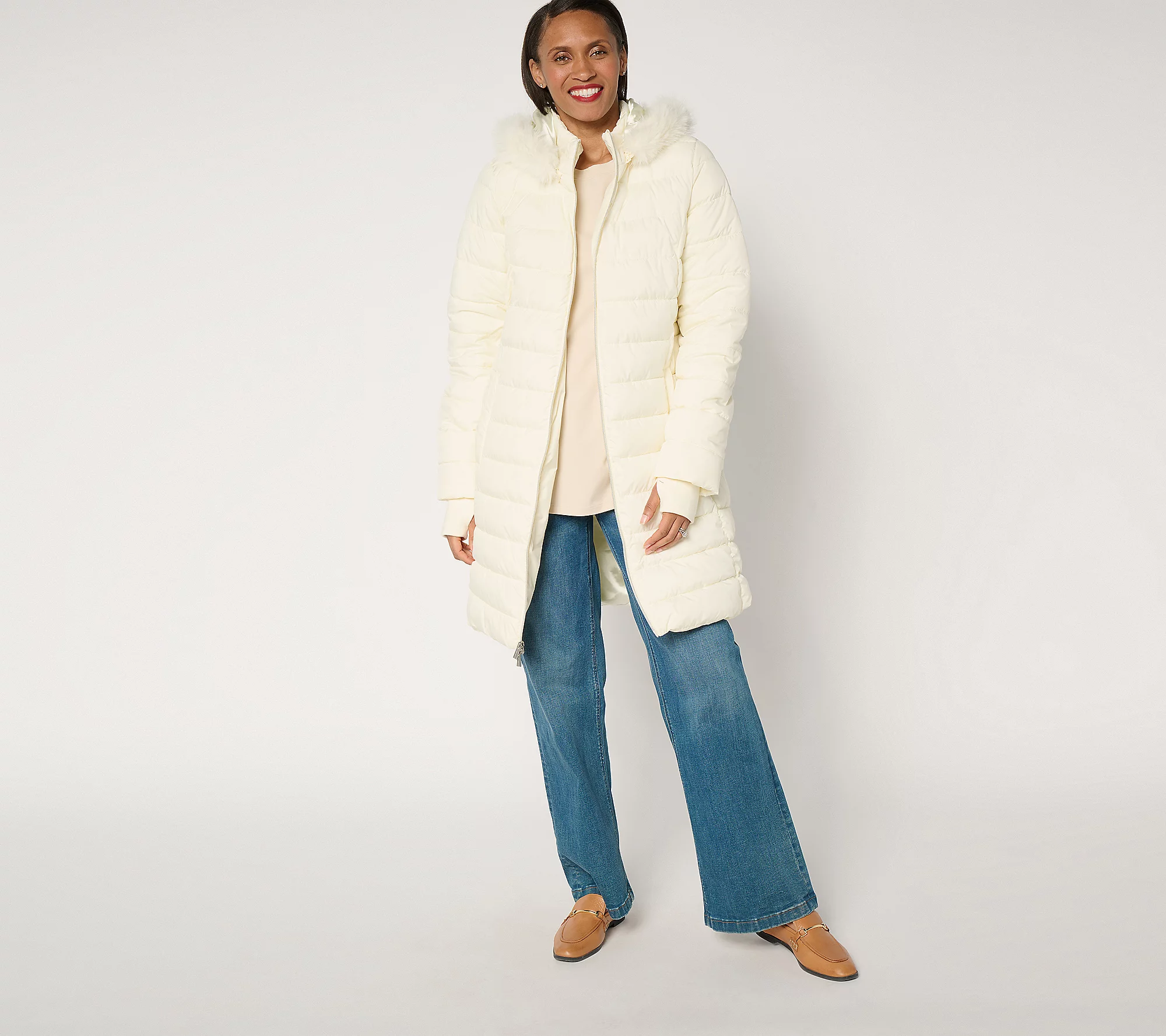 💝𝐐𝐕𝐂 𝐁𝐥𝐚𝐜𝐤 𝐅𝐫𝐢𝐝𝐚𝐲 𝐏𝐫𝐢𝐜𝐞𝐬✨Susan Graver Petite Water Resistant Quilted Coat with Hood