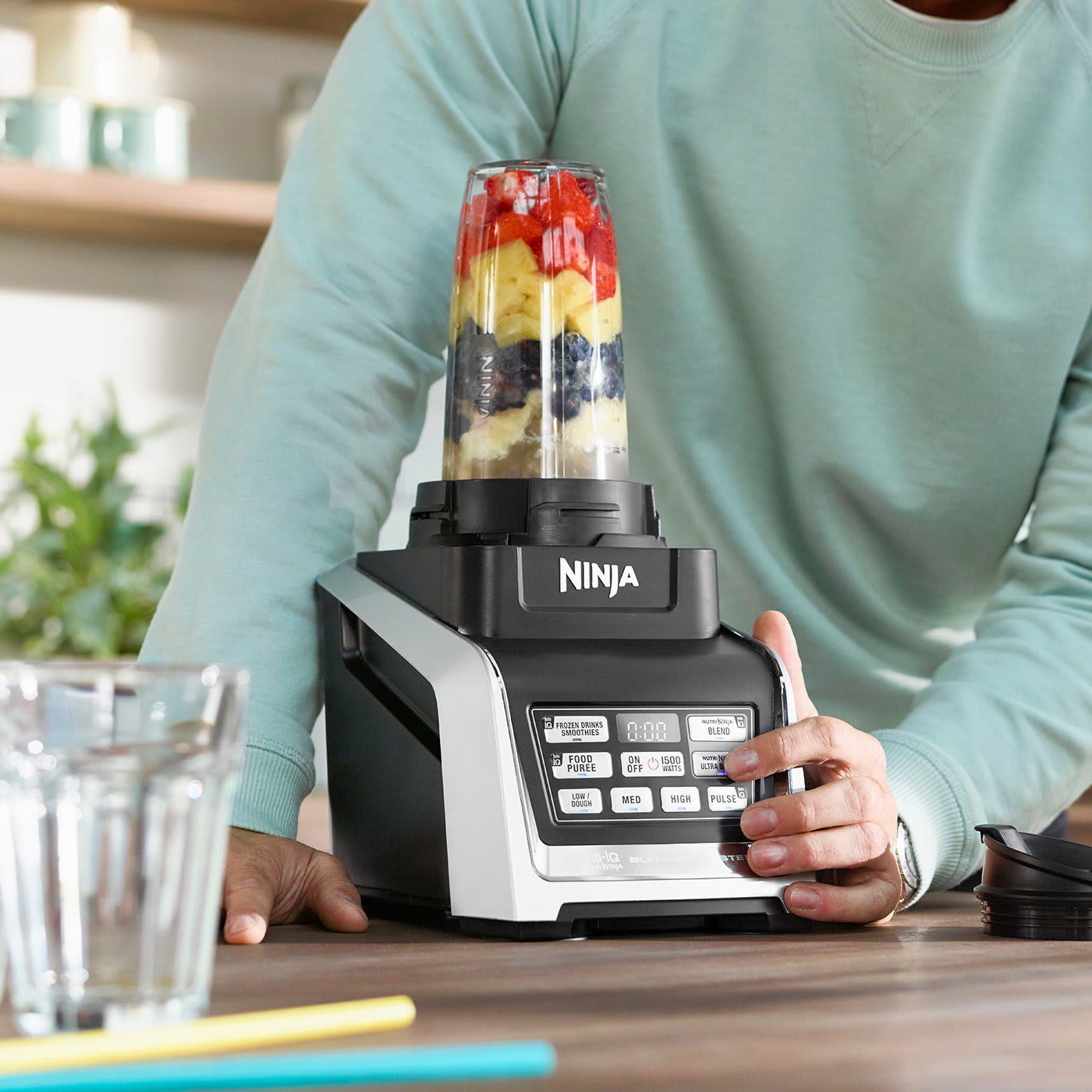 🎄Christmas Sale🎁Ninja Complete Food Processor with Auto-iQ and Nutri Ninja 1500W