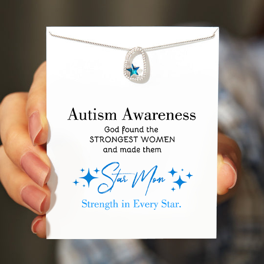 Autism Awareness Gift Star Necklace