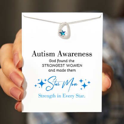 Autism Awareness Gift Star Necklace
