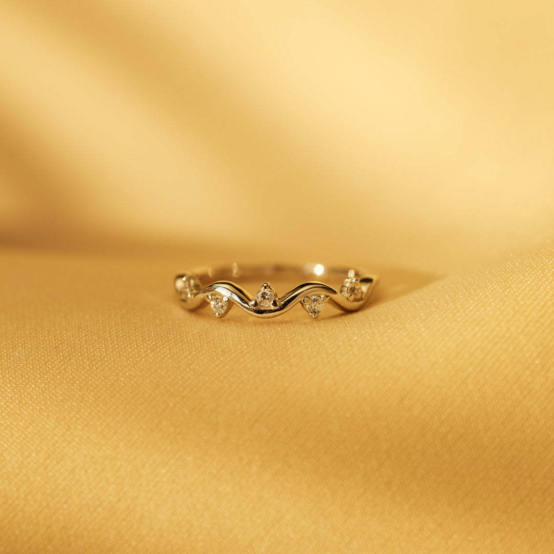 Matching Mother&Daughter Wave Star Rings