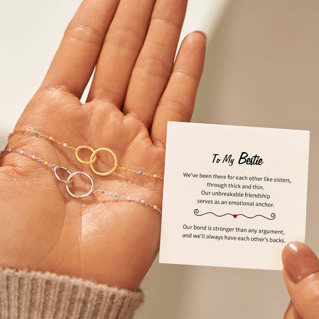 Unbreakable Friendship Double Circle Link Bracelet