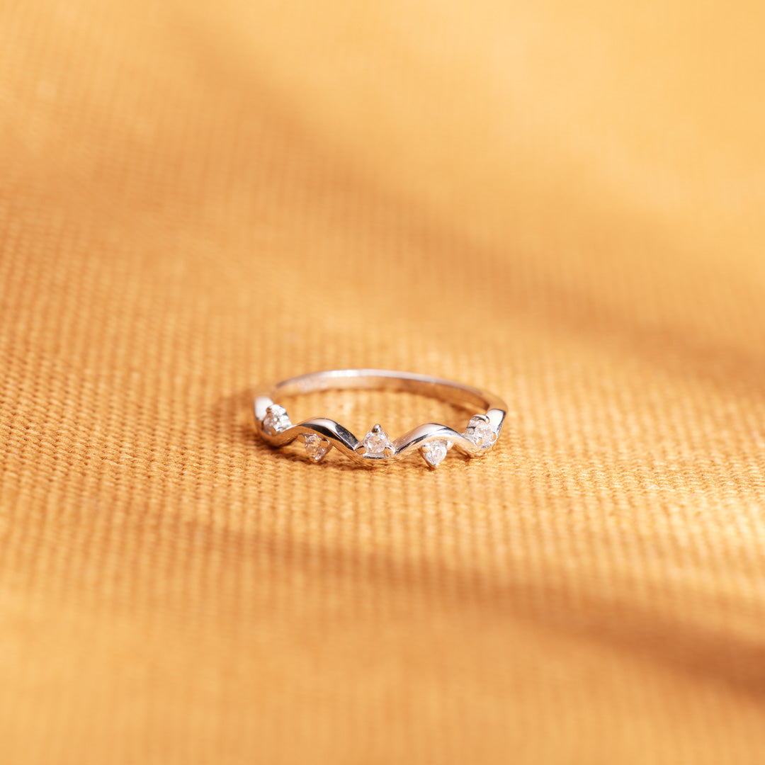 Matching Mother&Daughter Wave Star Rings