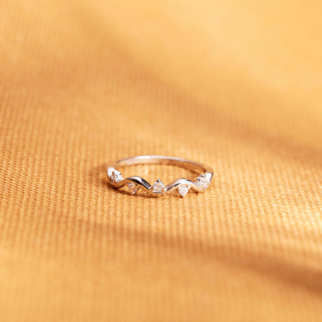 Matching Mother&Daughter Wave Star Rings