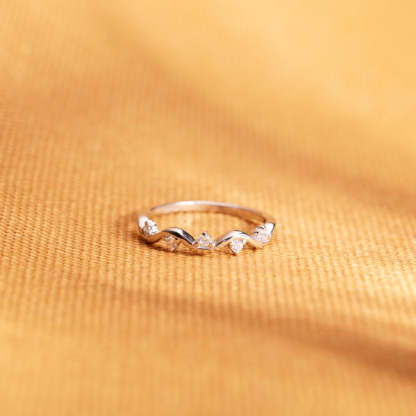 Matching Mother&Daughter Wave Star Rings