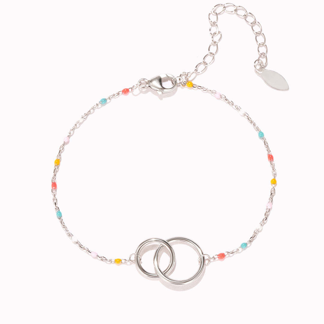 Unbreakable Friendship Double Circle Link Bracelet