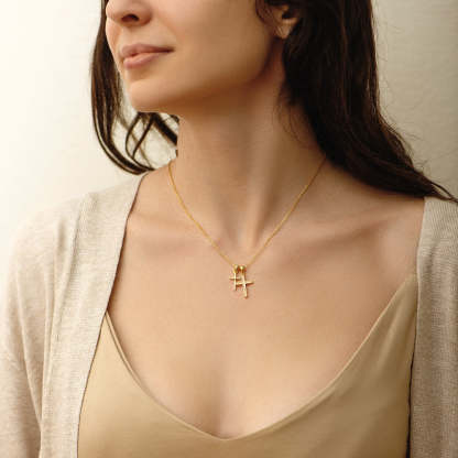 Double Cross Necklace